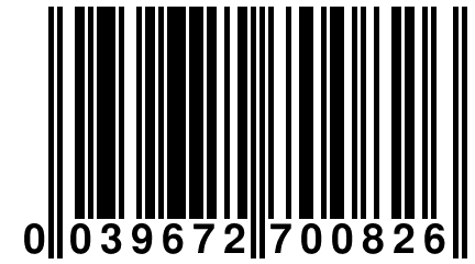 0 039672 700826