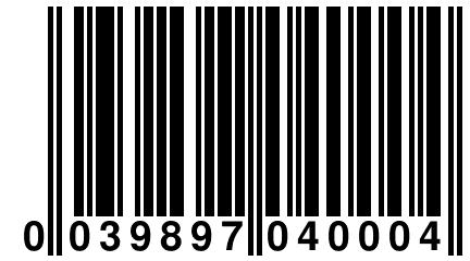 0 039897 040004