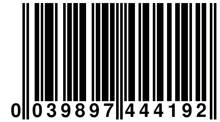 0 039897 444192