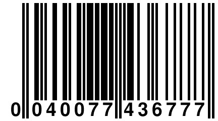 0 040077 436777