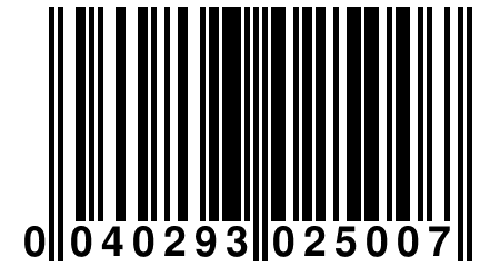 0 040293 025007