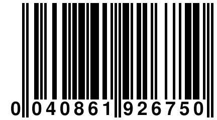 0 040861 926750