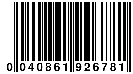 0 040861 926781