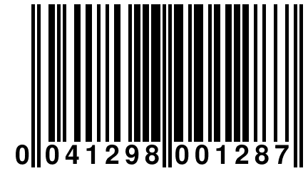 0 041298 001287