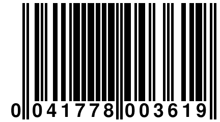 0 041778 003619