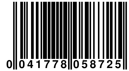 0 041778 058725