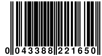 0 043388 221650