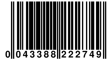 0 043388 222749