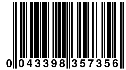 0 043398 357356