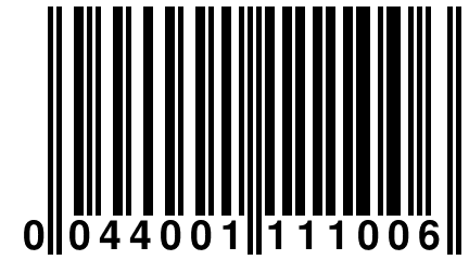 0 044001 111006