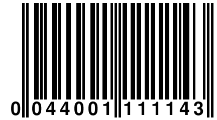 0 044001 111143