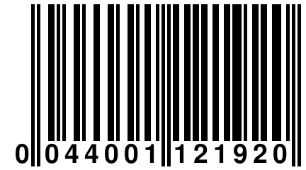 0 044001 121920