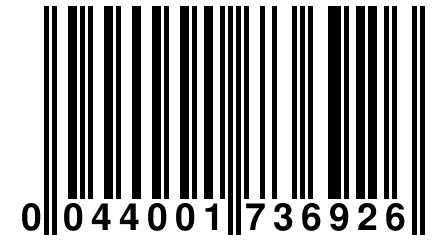 0 044001 736926