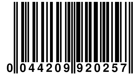 0 044209 920257