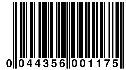 0 044356 001175