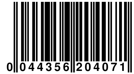 0 044356 204071