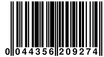 0 044356 209274