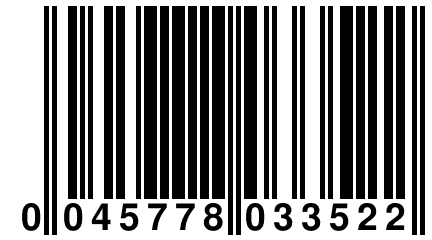 0 045778 033522