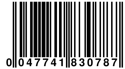 0 047741 830787