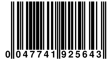 0 047741 925643