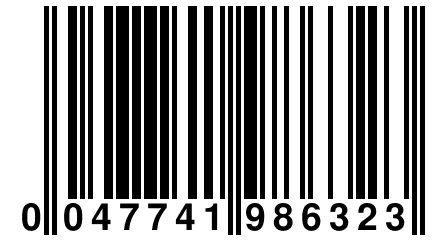 0 047741 986323