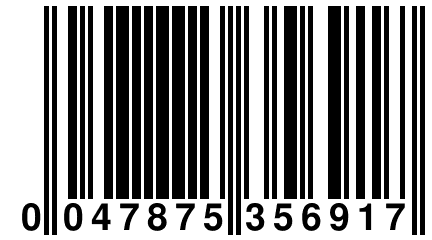 0 047875 356917