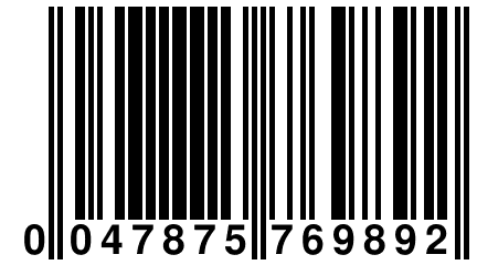 0 047875 769892