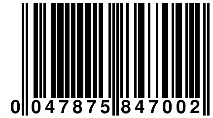 0 047875 847002