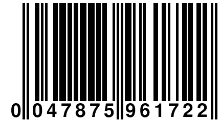 0 047875 961722