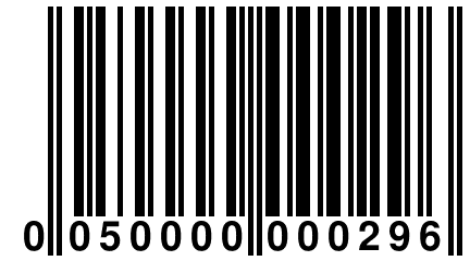 0 050000 000296