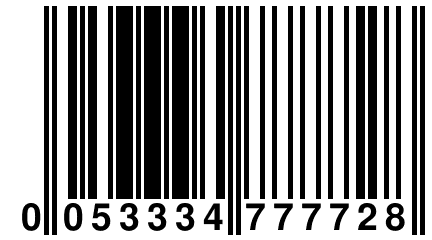 0 053334 777728