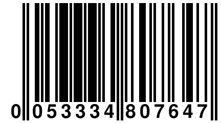 0 053334 807647