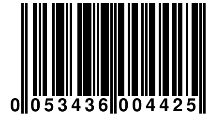 0 053436 004425