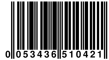 0 053436 510421