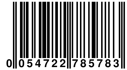 0 054722 785783