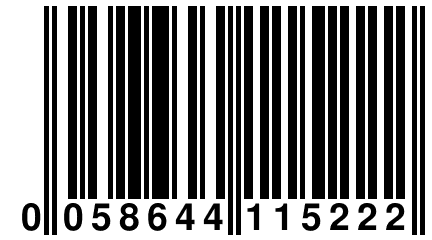 0 058644 115222