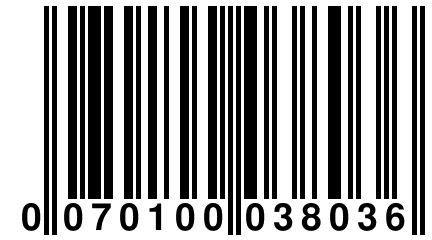 0 070100 038036