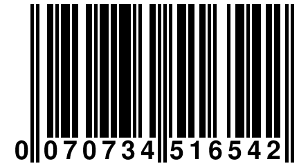 0 070734 516542