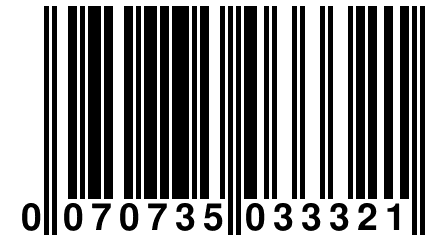 0 070735 033321