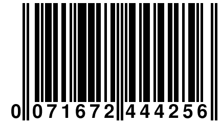 0 071672 444256