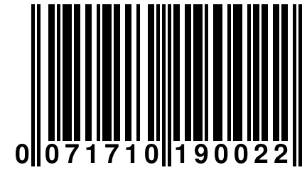 0 071710 190022