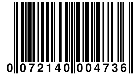 0 072140 004736