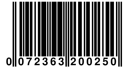 0 072363 200250