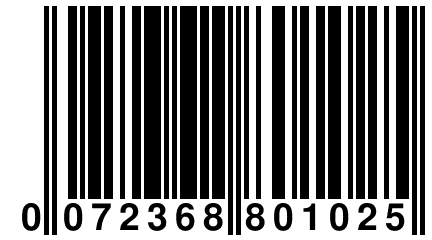 0 072368 801025