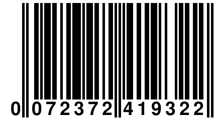 0 072372 419322