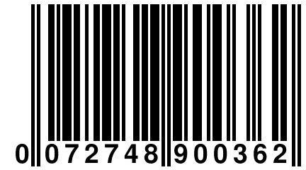 0 072748 900362