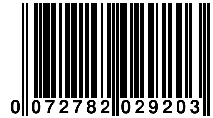 0 072782 029203