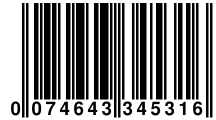 0 074643 345316