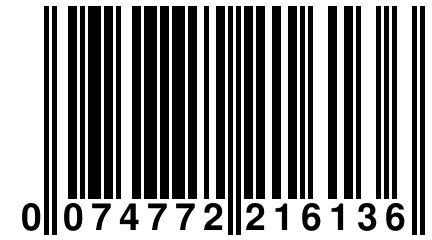 0 074772 216136