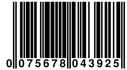 0 075678 043925